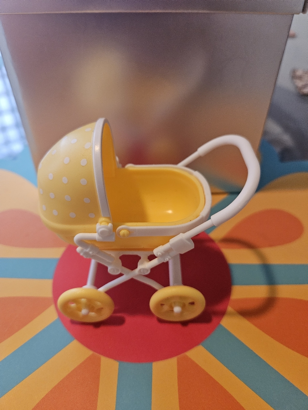 Zuru Mini Baby Doll in Yellow Polka-Dot Stroller - Picture 6 of 7